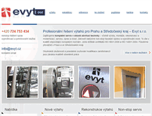Tablet Screenshot of evyt.cz